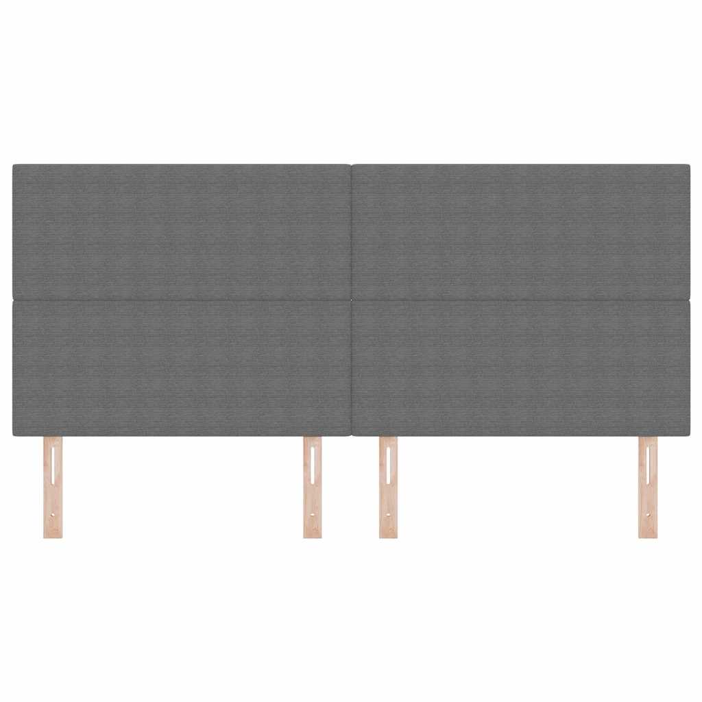 Tête de lit LED avec tête de lit Gris clair 200 cm Polyester - XIOS