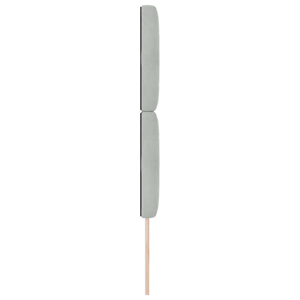 Tête de Lit LED Argyle Gris clair 80 cm Velours - XIOS
