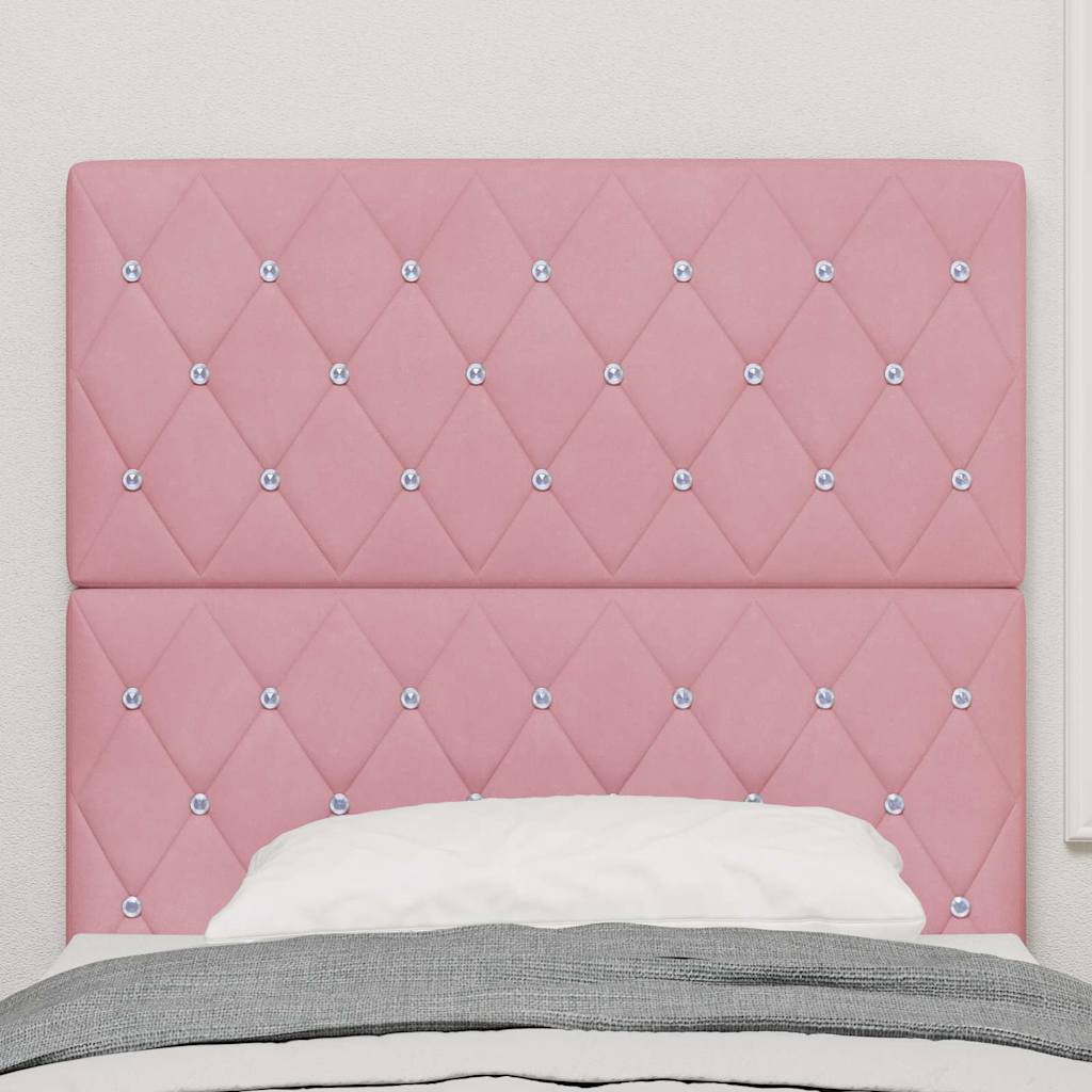 Tête de lit LED avec des lumières à LED Rose 90 cm Polyester - XIOS