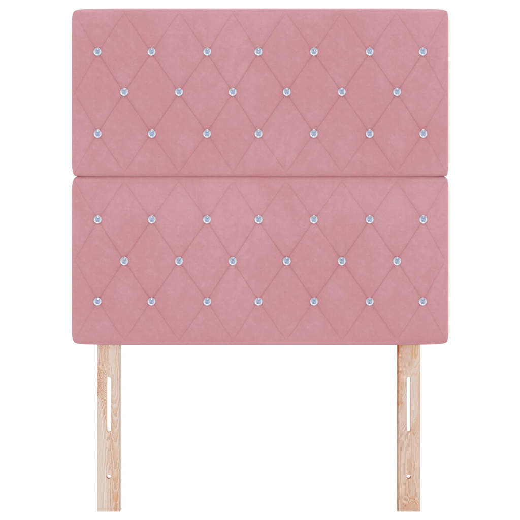 Tête de lit LED avec des lumières à LED Rose 100 cm Polyester - XIOS