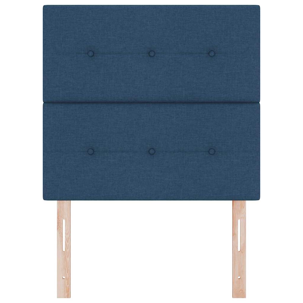 Tête de lit LED avec des lumières à LED Bleu 80 cm Polyester