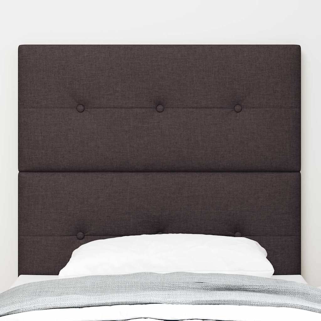 Tête de lit LED avec tête de lit Marron foncé 90 cm Polyester - XIOS