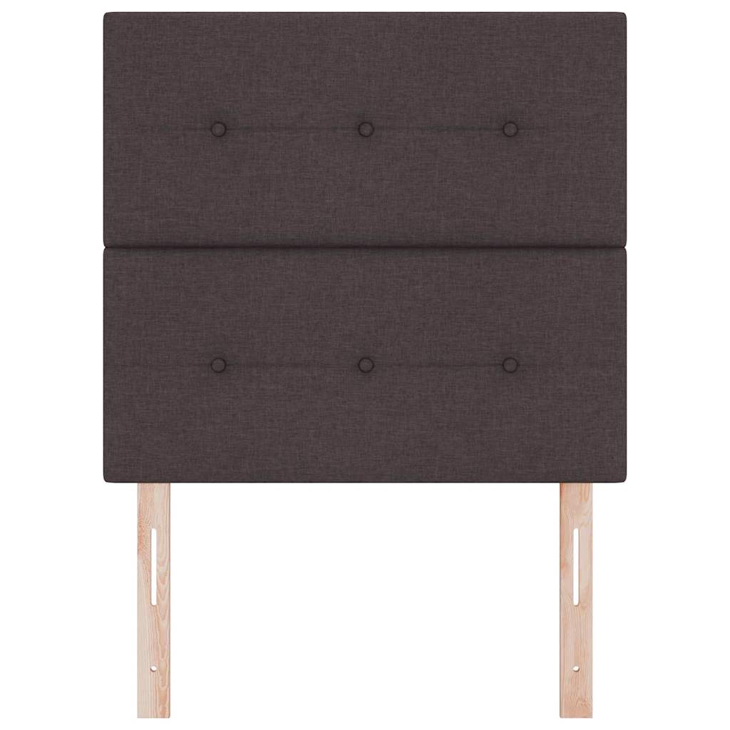 Tête de lit LED avec tête de lit Marron foncé 90 cm Polyester - XIOS