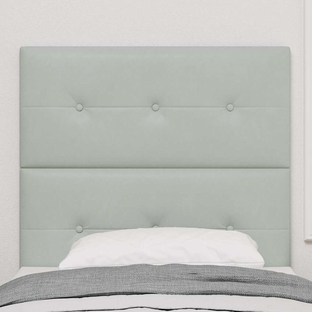 Tête de lit LED avec tête de lit Gris clair 100 cm Polyester - XIOS