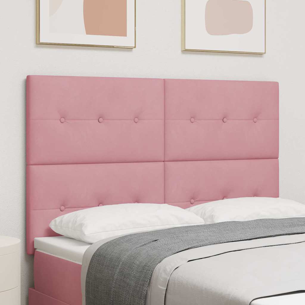 Tête de lit LED avec des lumières à LED Rose 144 cm Polyester - XIOS
