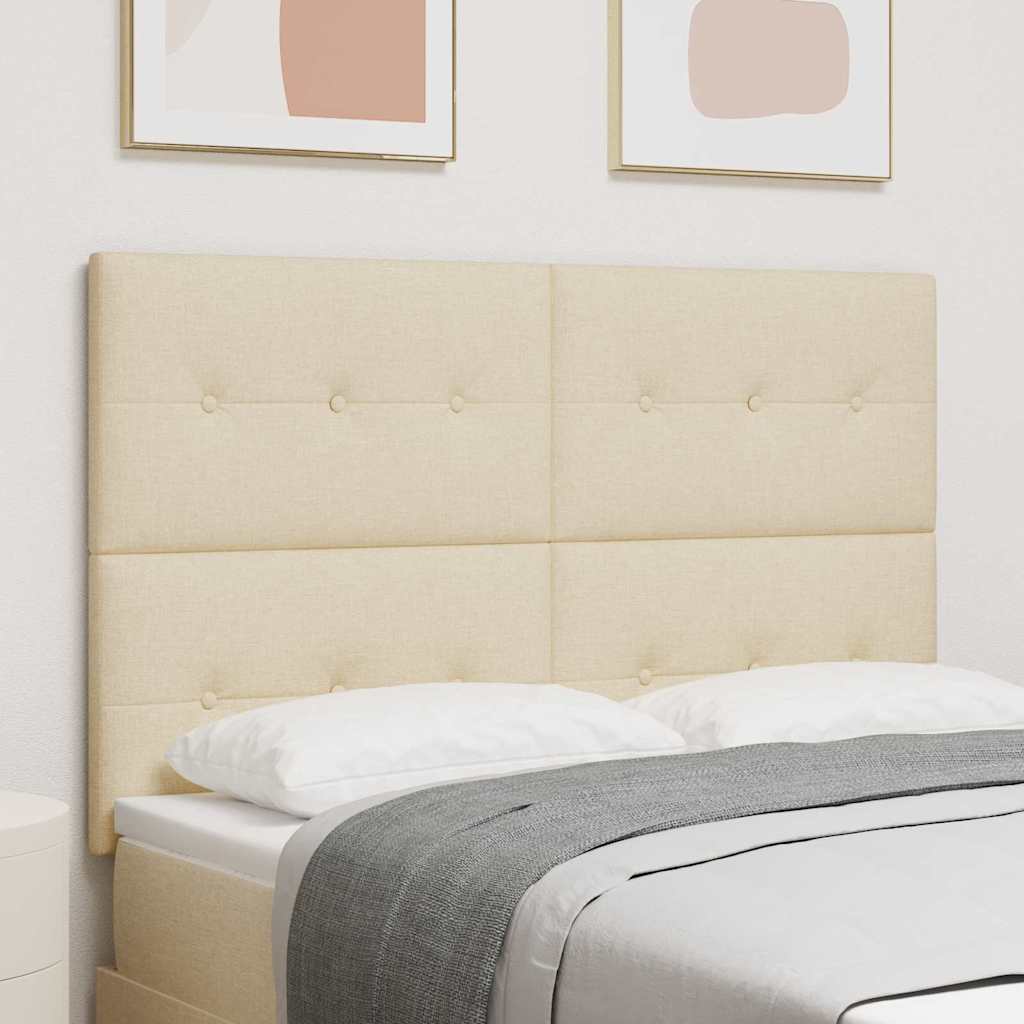 Tête de lit LED avec des lumières à LED Crème 160 cm Polyester - XIOS
