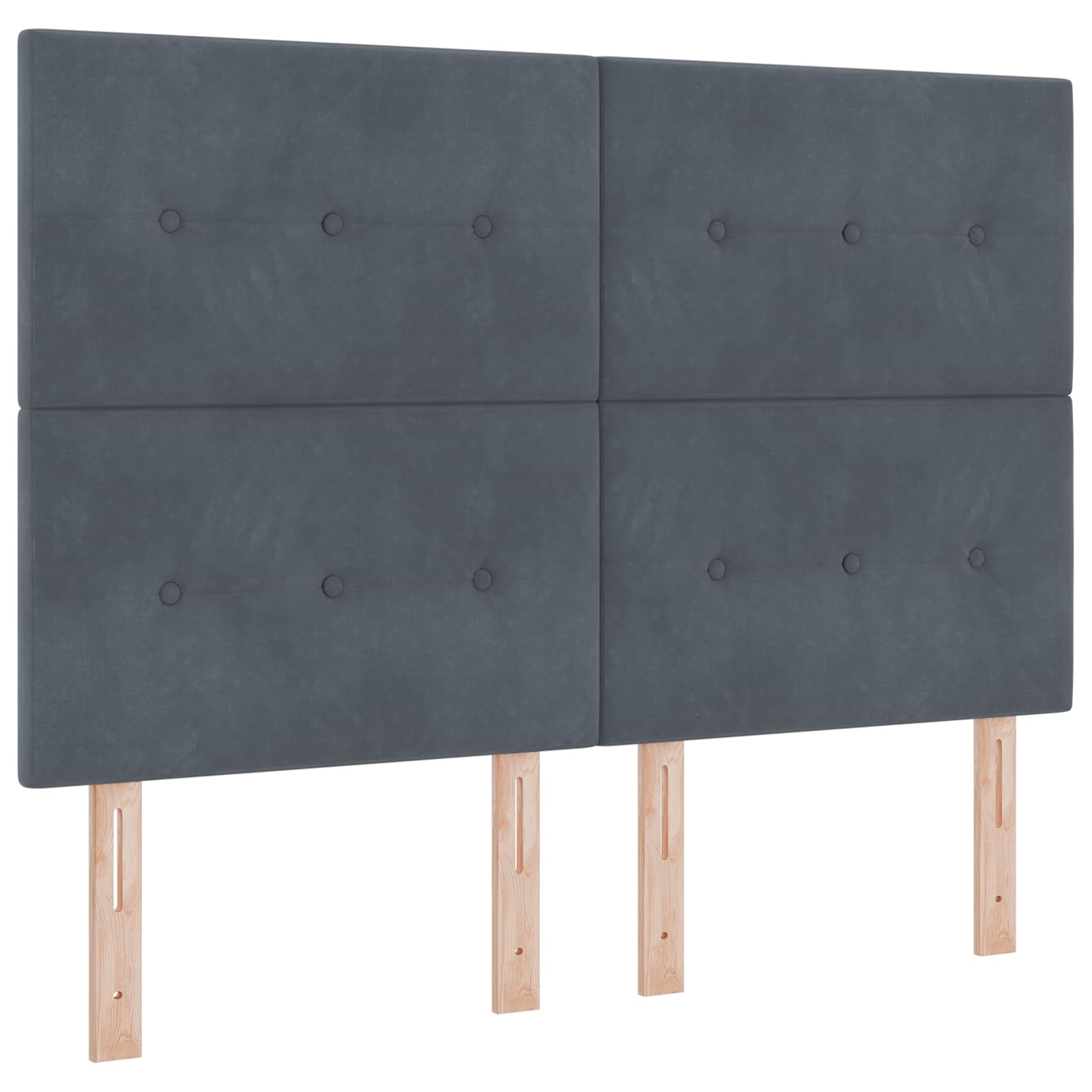 Tête de lit LED avec des lumières à LED Gris 160 cm Polyester - XIOS