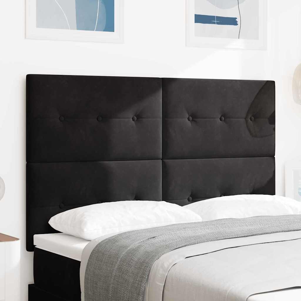 Tête de lit LED avec des lumières à LED Noir 160 cm Polyester - XIOS