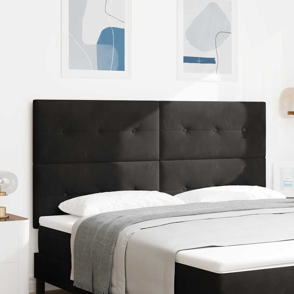 Tête de lit LED avec des lumières à LED Noir 180 cm Polyester - XIOS
