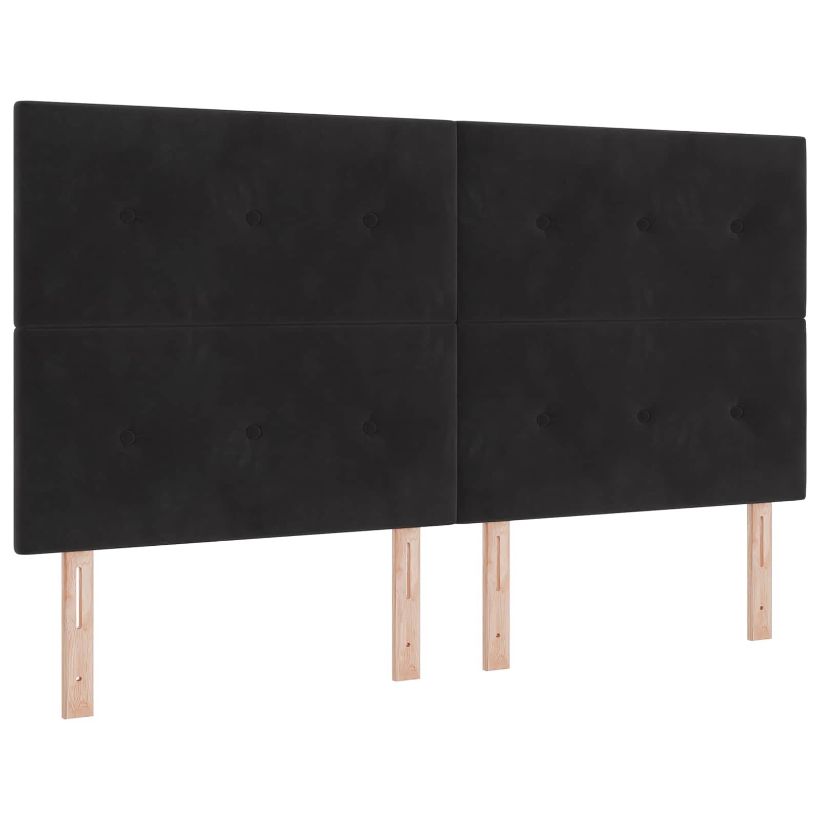 Tête de lit LED avec des lumières à LED Noir 180 cm Polyester - XIOS