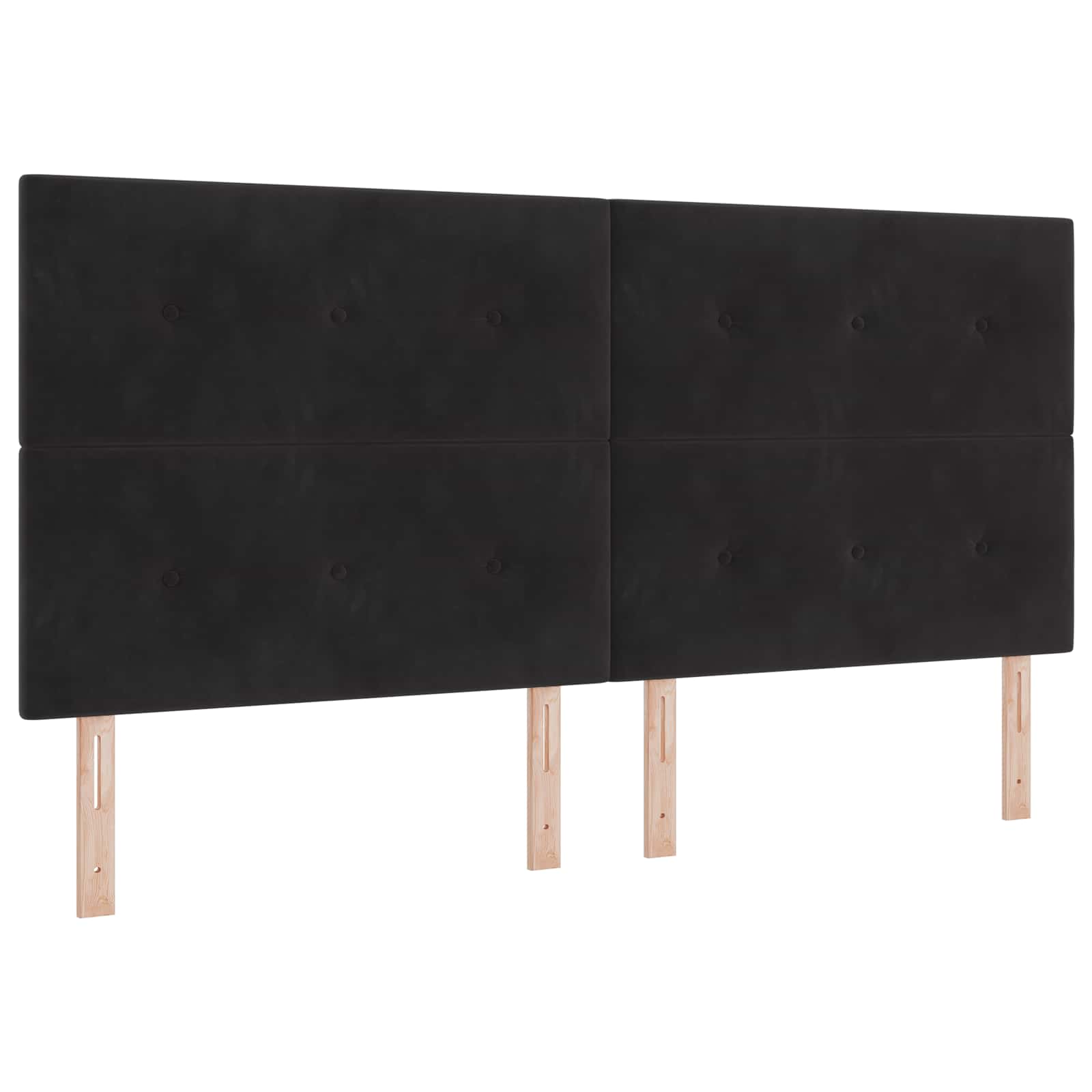 Tête de lit LED avec des lumières à LED Noir 200 cm Polyester - XIOS