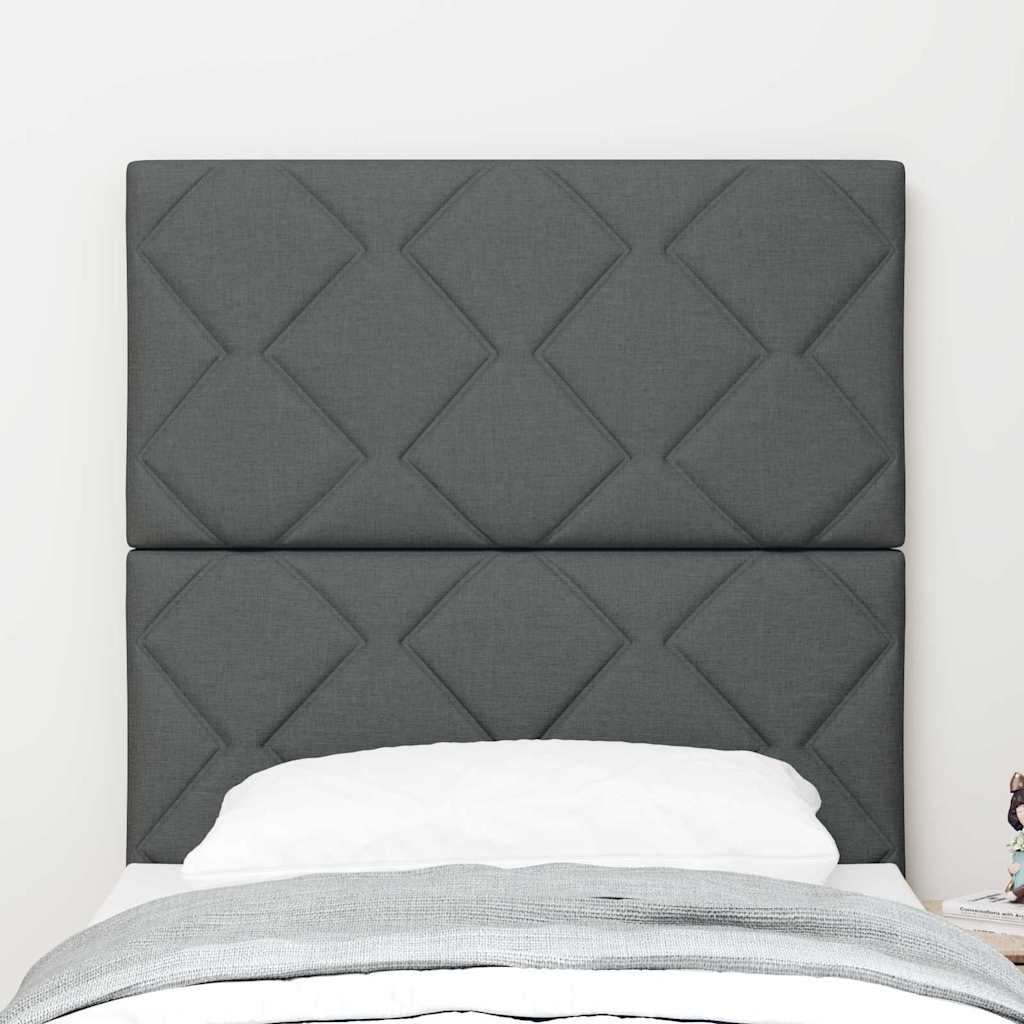 Tête de lit avec tête de lit Gris 80 cm tissu - XIOS