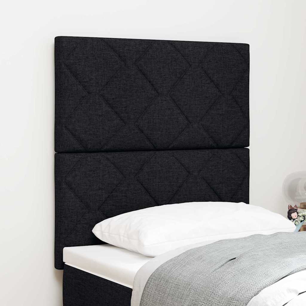 Tête de lit avec tête de lit Noir 80 cm tissu - XIOS