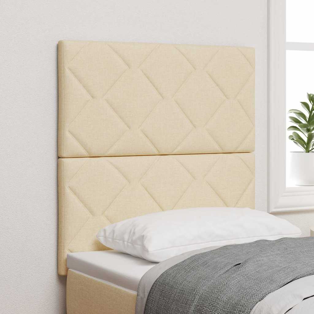 Tête de lit avec tête de lit Crème 80 cm tissu - XIOS