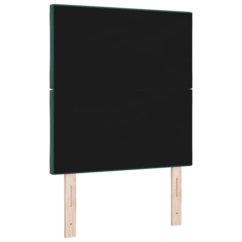 Tête de lit LED Vert foncé 80 cm Cuir synthétique