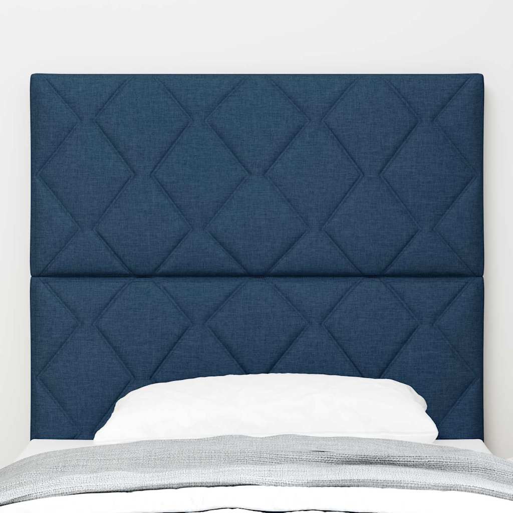 Tête de lit avec des lumières à LED Réglable Bleu 100 cm tissu - XIOS