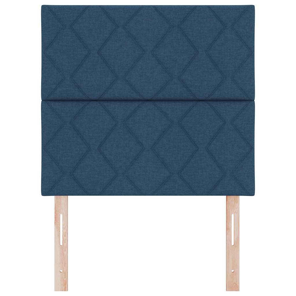 Tête de lit avec des lumières à LED Réglable Bleu 100 cm tissu - XIOS