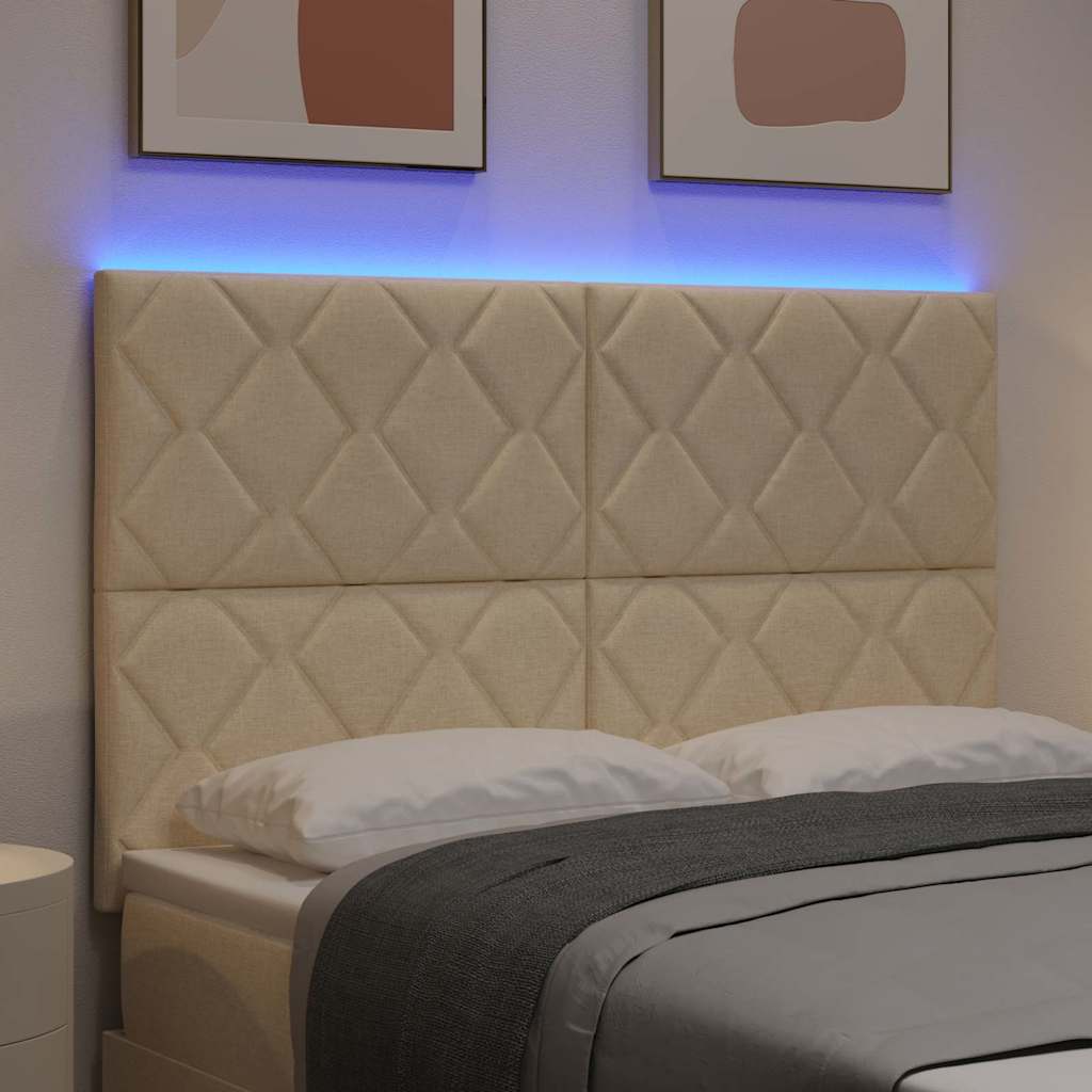 Tête de lit Crème 160 cm tissu - XIOS