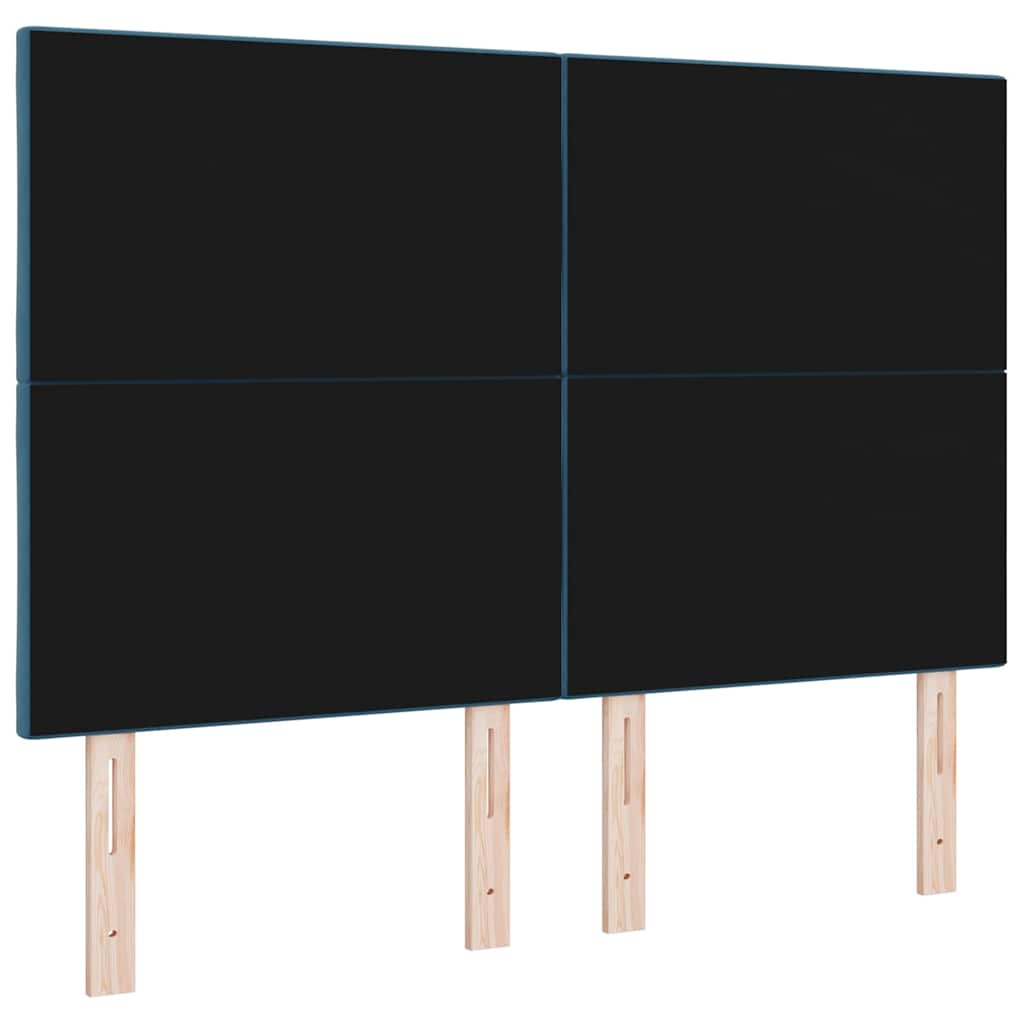 Tête de lit LED Bleu foncé 160 cm Cuir synthétique - XIOS
