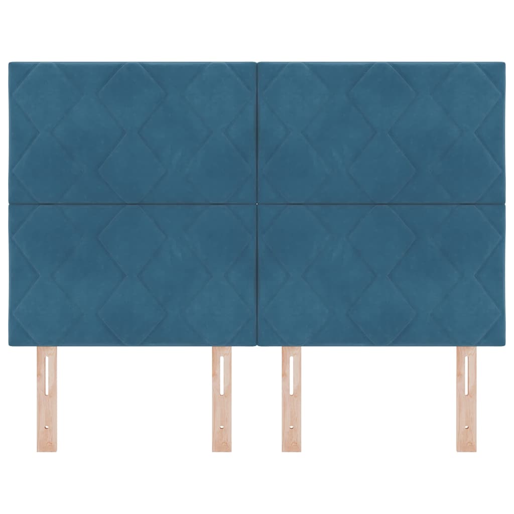 Tête de lit LED Bleu foncé 160 cm Cuir synthétique - XIOS