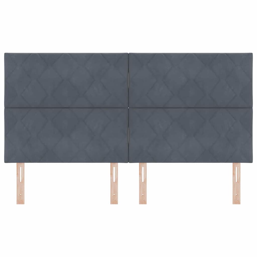 Tête de lit LED Gris foncé 180 cm Cuir synthétique - XIOS