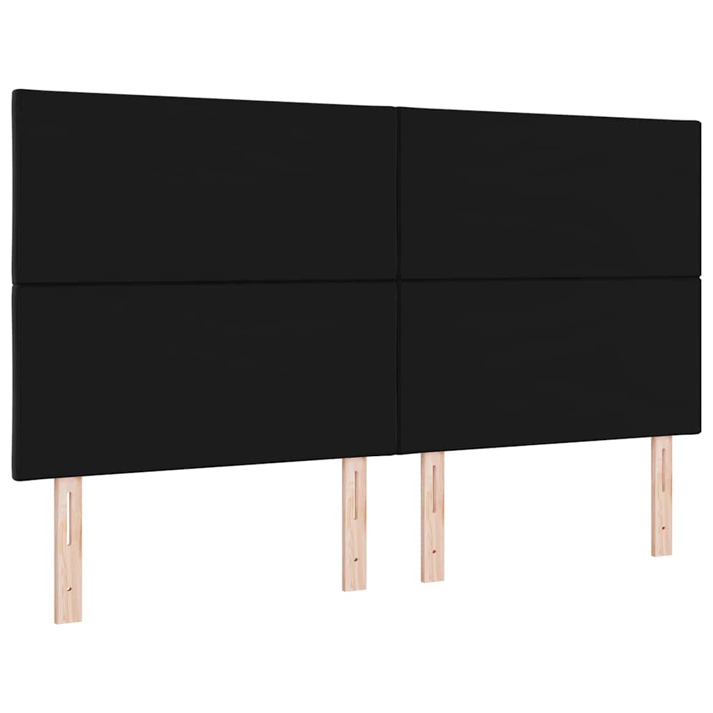 Tête de lit LED Noir 180 cm Cuir synthétique