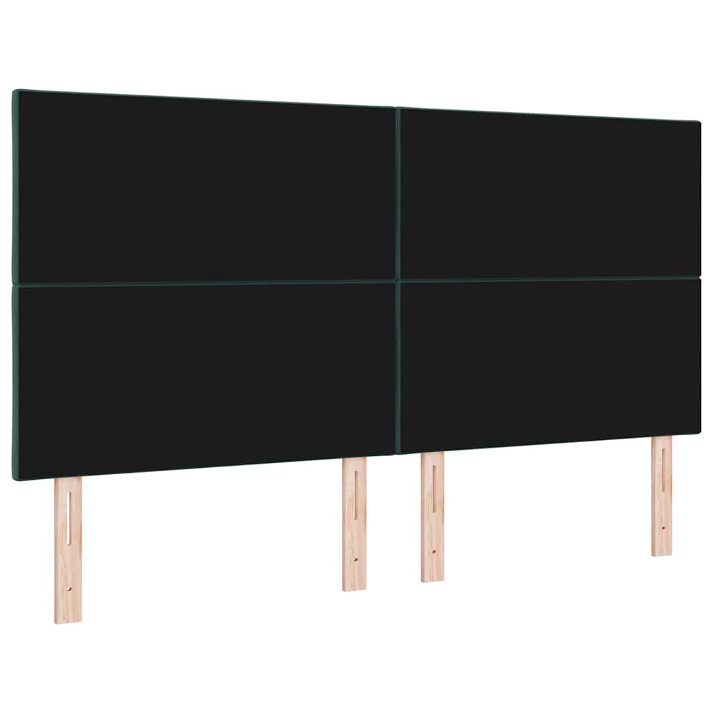 Tête de lit LED Vert foncé 180 cm Cuir synthétique