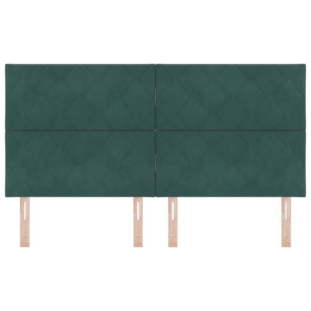 Tête de lit LED Vert foncé 180 cm Cuir synthétique