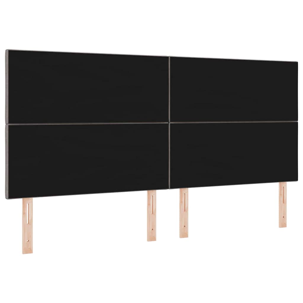 Tête de lit avec des lumières à LED Réglable Taupe 200 cm tissu - XIOS