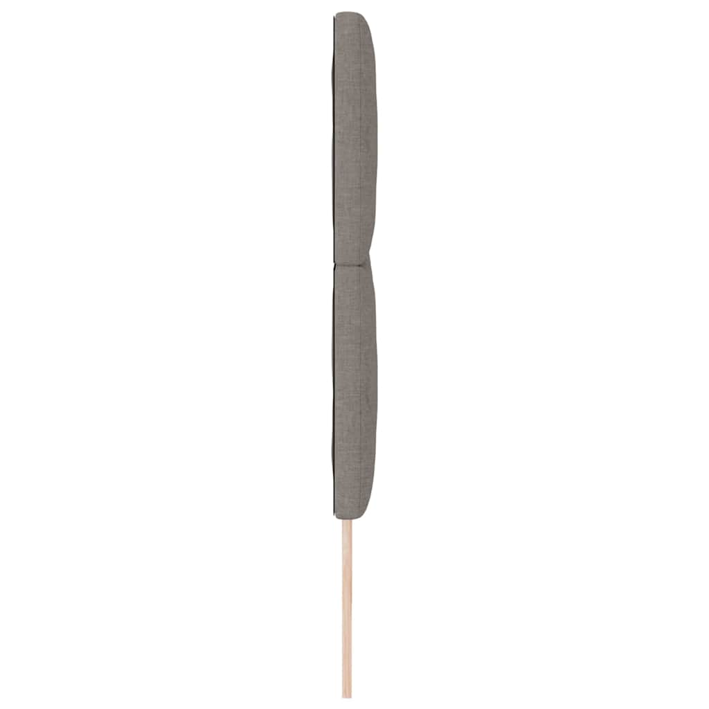 Tête de lit avec des lumières à LED Réglable Taupe 200 cm tissu - XIOS