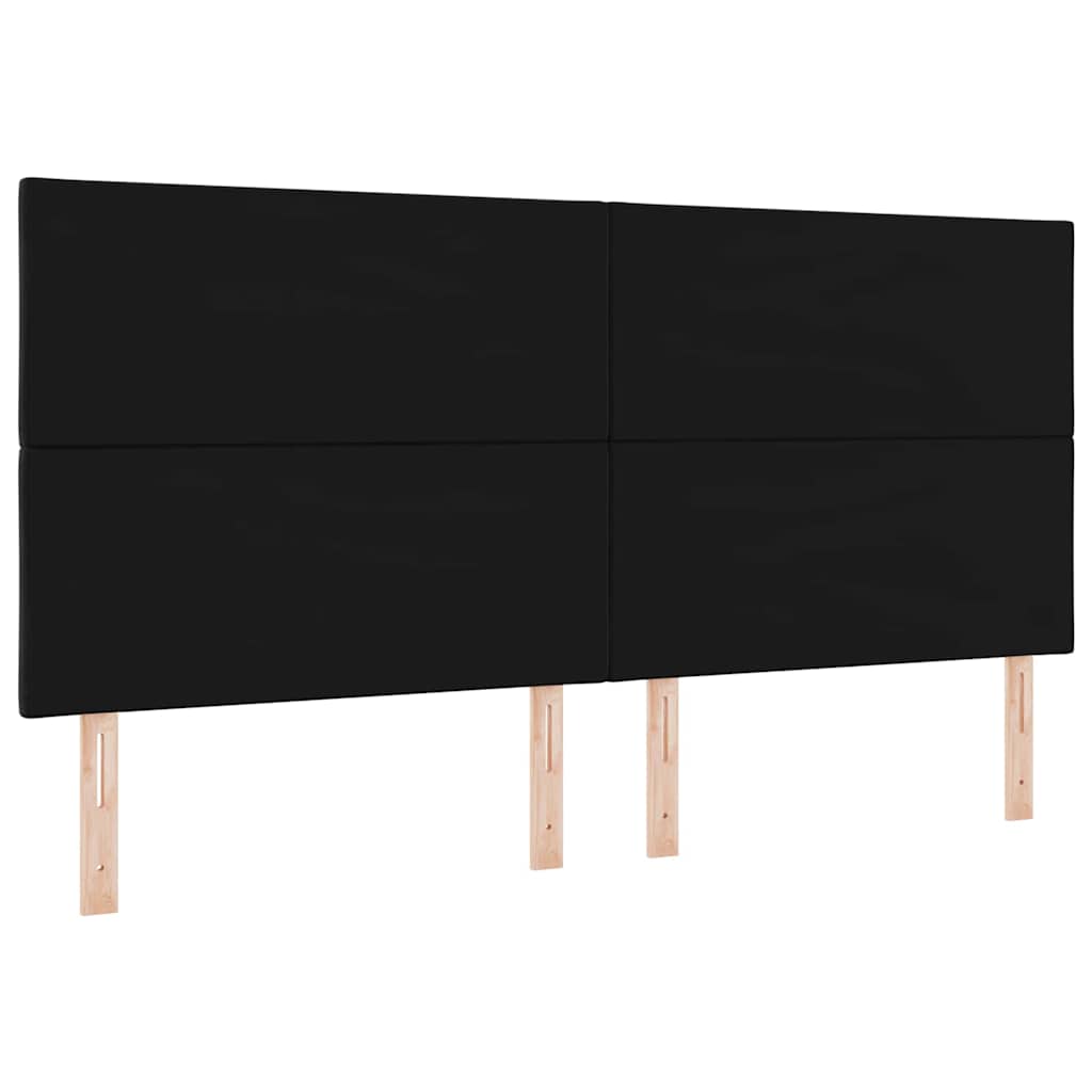 Tête de lit LED Noir 200 cm Cuir synthétique - XIOS