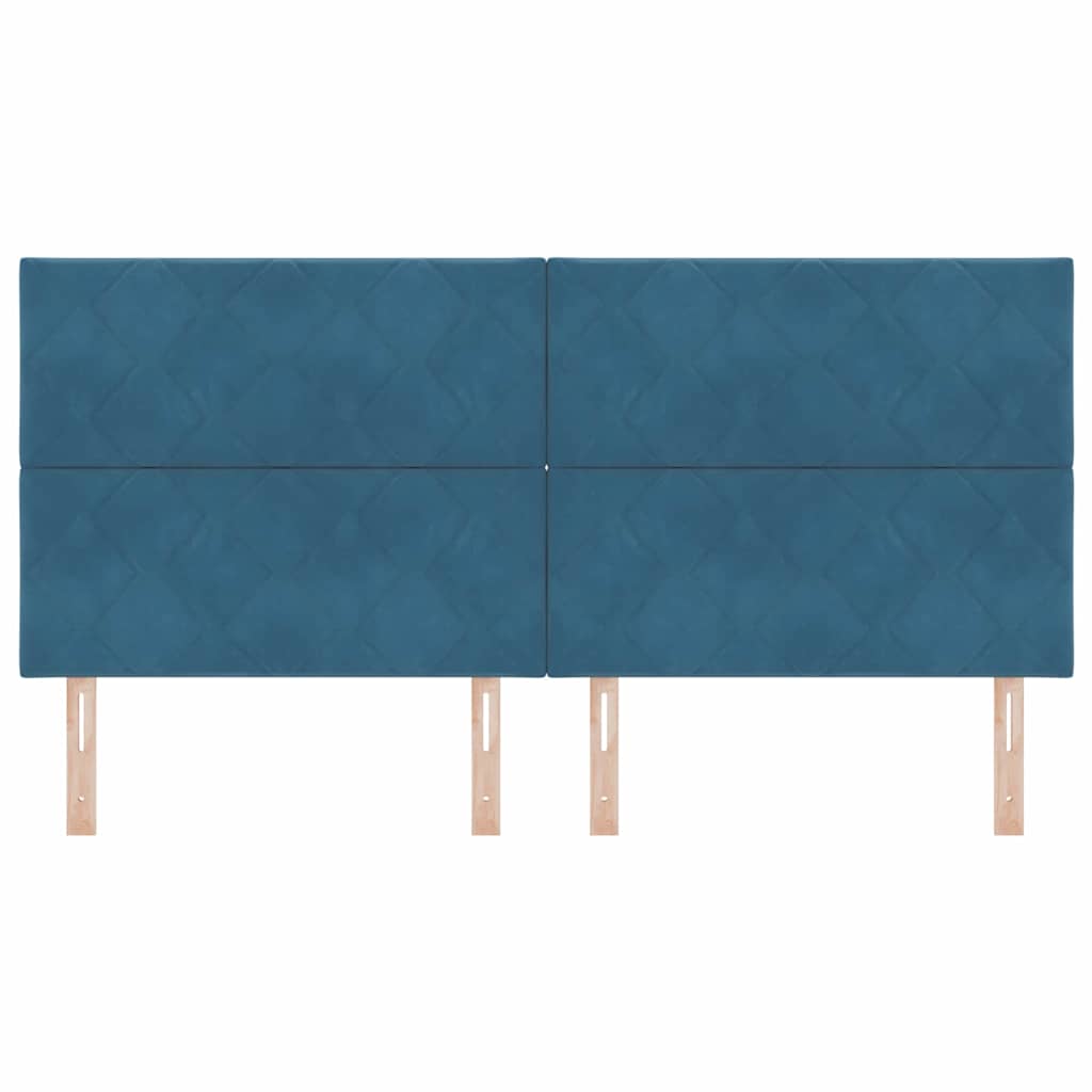 Tête de lit LED Bleu foncé 200 cm Cuir synthétique