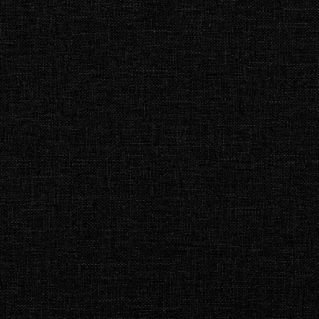 Lit à ressorts avec matelas Noir 120 x 190 cm tissu - XIOS