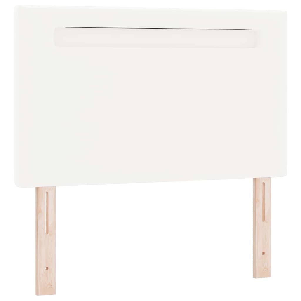 Cadre de lit avec matelas Blanc 90 x 190 cm Faux cuir - XIOS