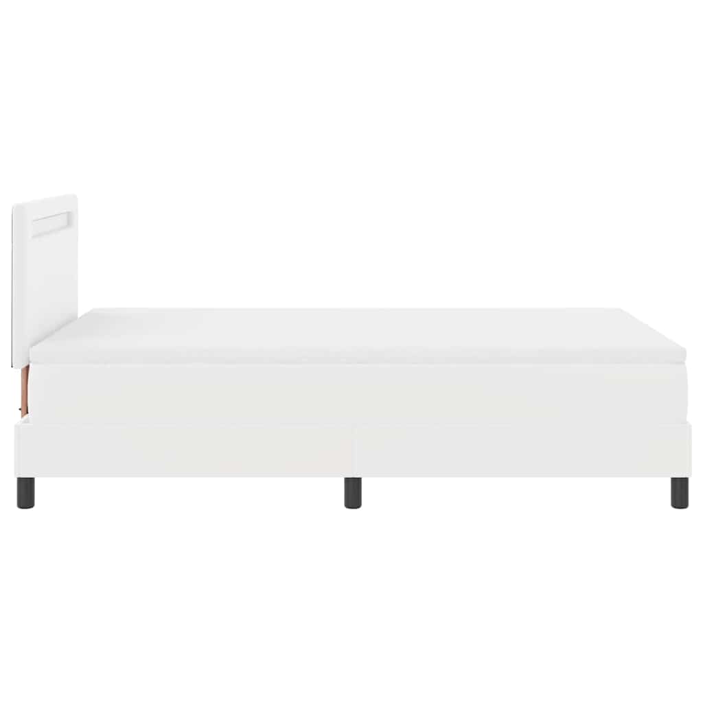 Cadre de lit avec matelas Blanc 120 x 200 cm Faux cuir - XIOS