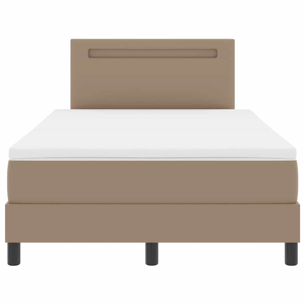 Cadre de lit avec matelas Cappuccino 120 x 200 cm Faux cuir - XIOS