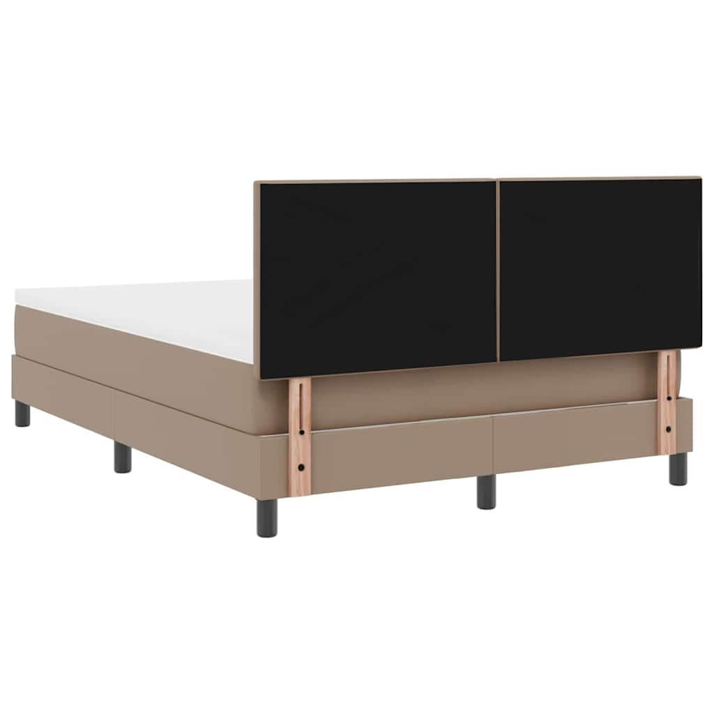 Cadre de Lit avec Matelas Cappuccino 140 x 190 cm Faux cuir - XIOS