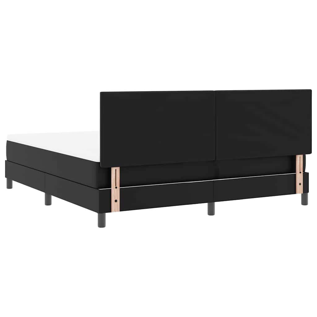Cadre de lit avec matelas Noir 180 x 200 cm Faux cuir - XIOS