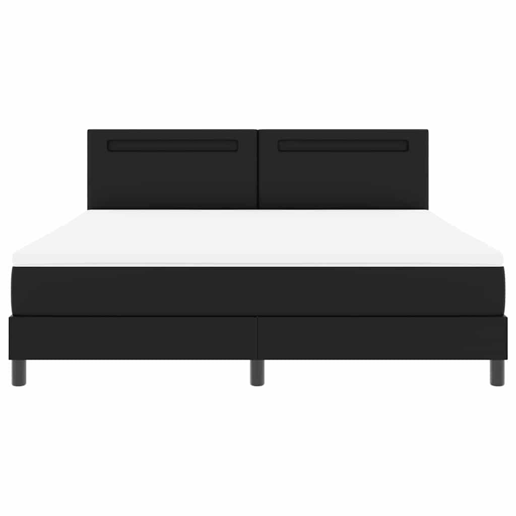 Cadre de lit avec matelas Noir 180 x 200 cm Faux cuir - XIOS