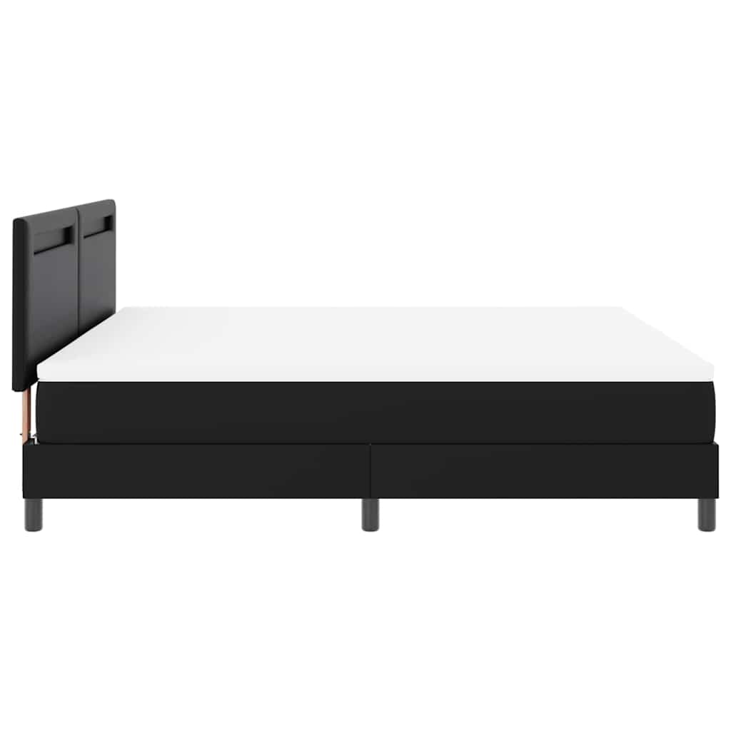 Cadre de lit avec matelas Noir 180 x 200 cm Faux cuir - XIOS