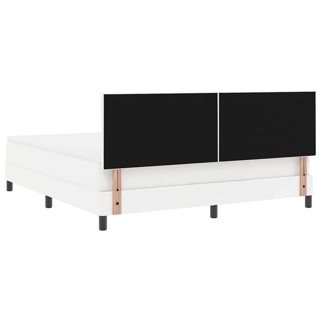 Cadre de lit avec matelas Blanc 180 x 200 cm Faux cuir - XIOS