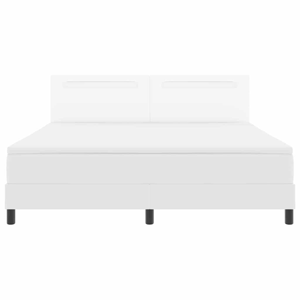Cadre de lit avec matelas Blanc 180 x 200 cm Faux cuir - XIOS