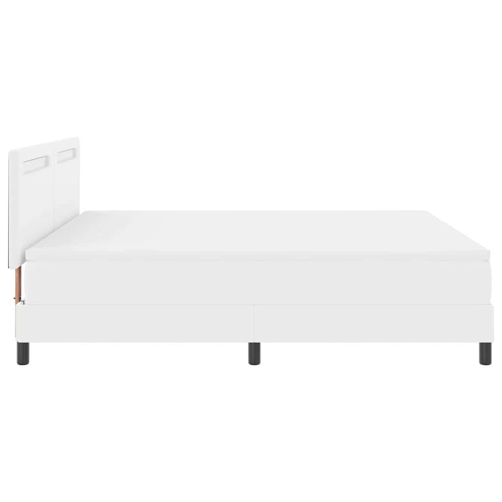 Cadre de lit avec matelas Blanc 180 x 200 cm Faux cuir - XIOS