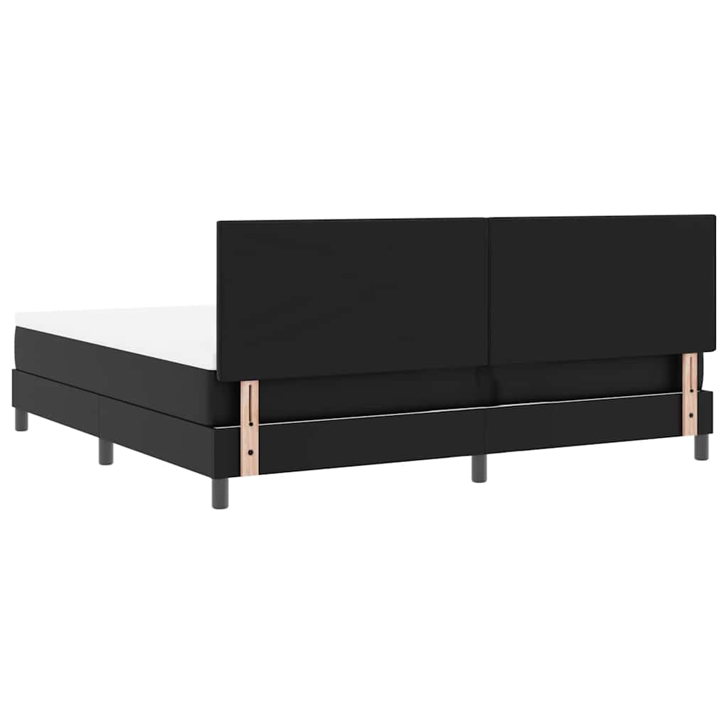 Cadre de lit avec matelas Noir 200 x 200 cm Faux cuir - XIOS
