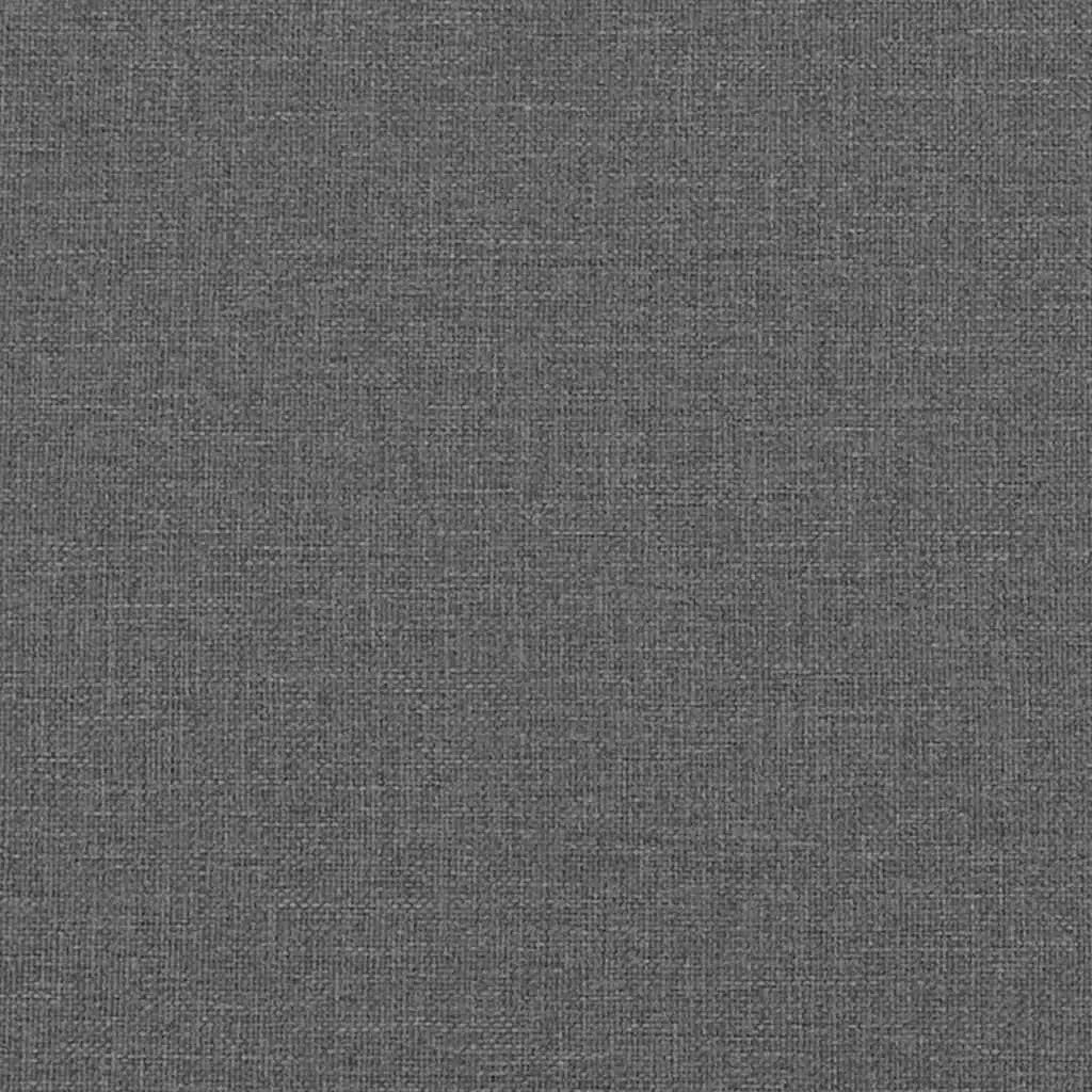 Lit à ressorts avec tête de lit Gris foncé 160 x 200 cm tissu - XIOS