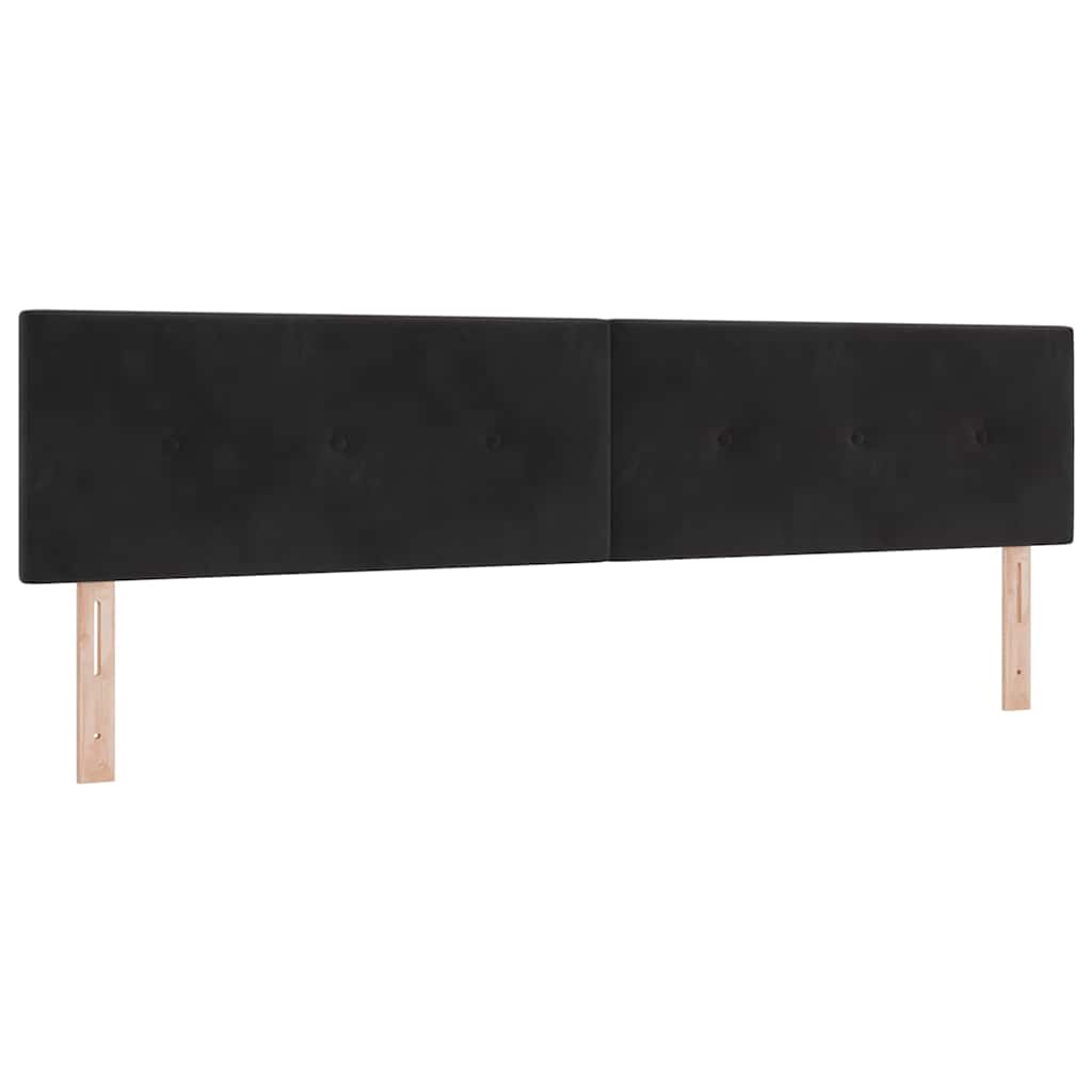 Lit à ressorts avec matelas gris foncé 80x200 cm en velours - XIOS