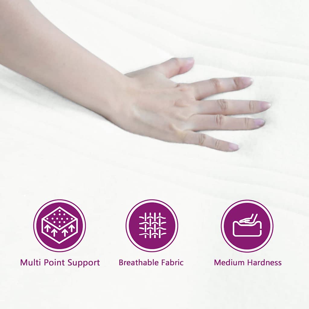 Lit à ressorts avec matelas gris foncé 80x200 cm en velours - XIOS