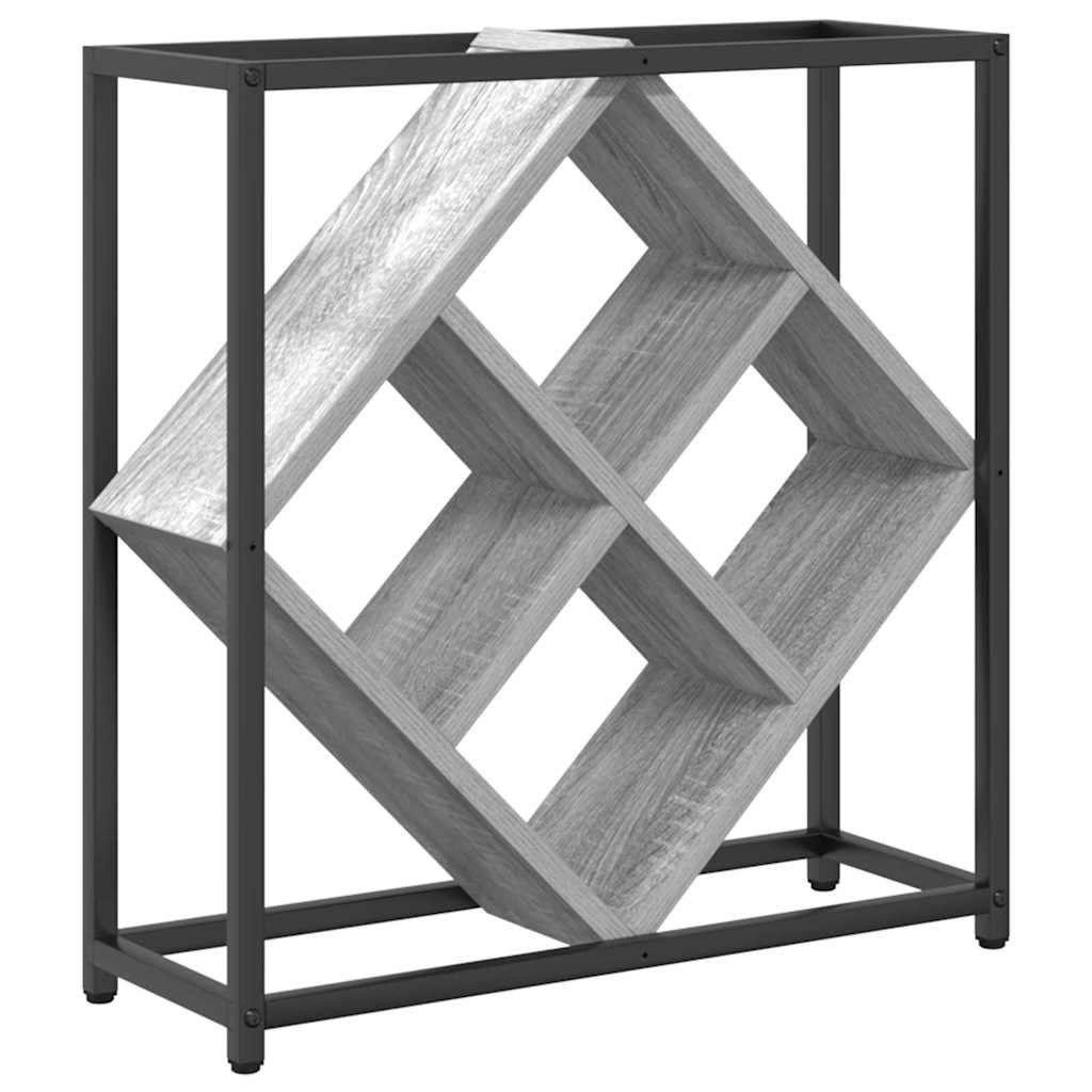 Étagère à vin Gris 51 x 18 x 52,5 cm Bois d'ingénierie - XIOS