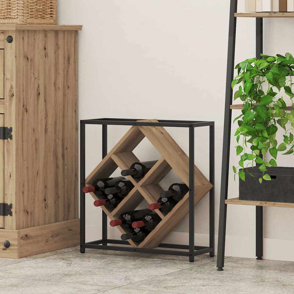 Étagère à vin chêne artisanal 51 x 18 x 52,5 cm - XIOS