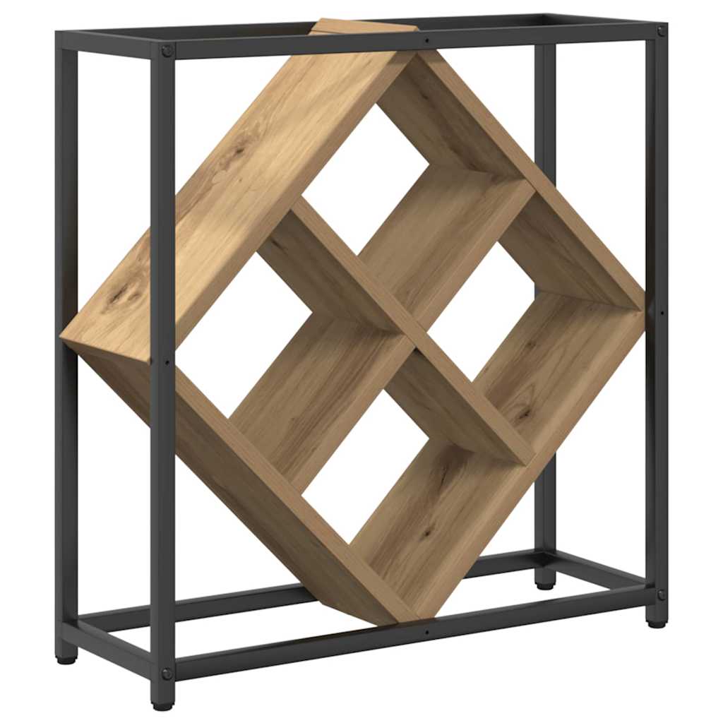 Étagère à vin chêne artisanal 51 x 18 x 52,5 cm - XIOS